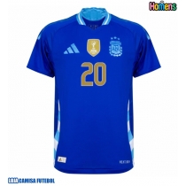 Camisa de Futebol Argentina Alexis Mac Allister #20 Equipamento Secundário Copa America 2024 Manga Curta